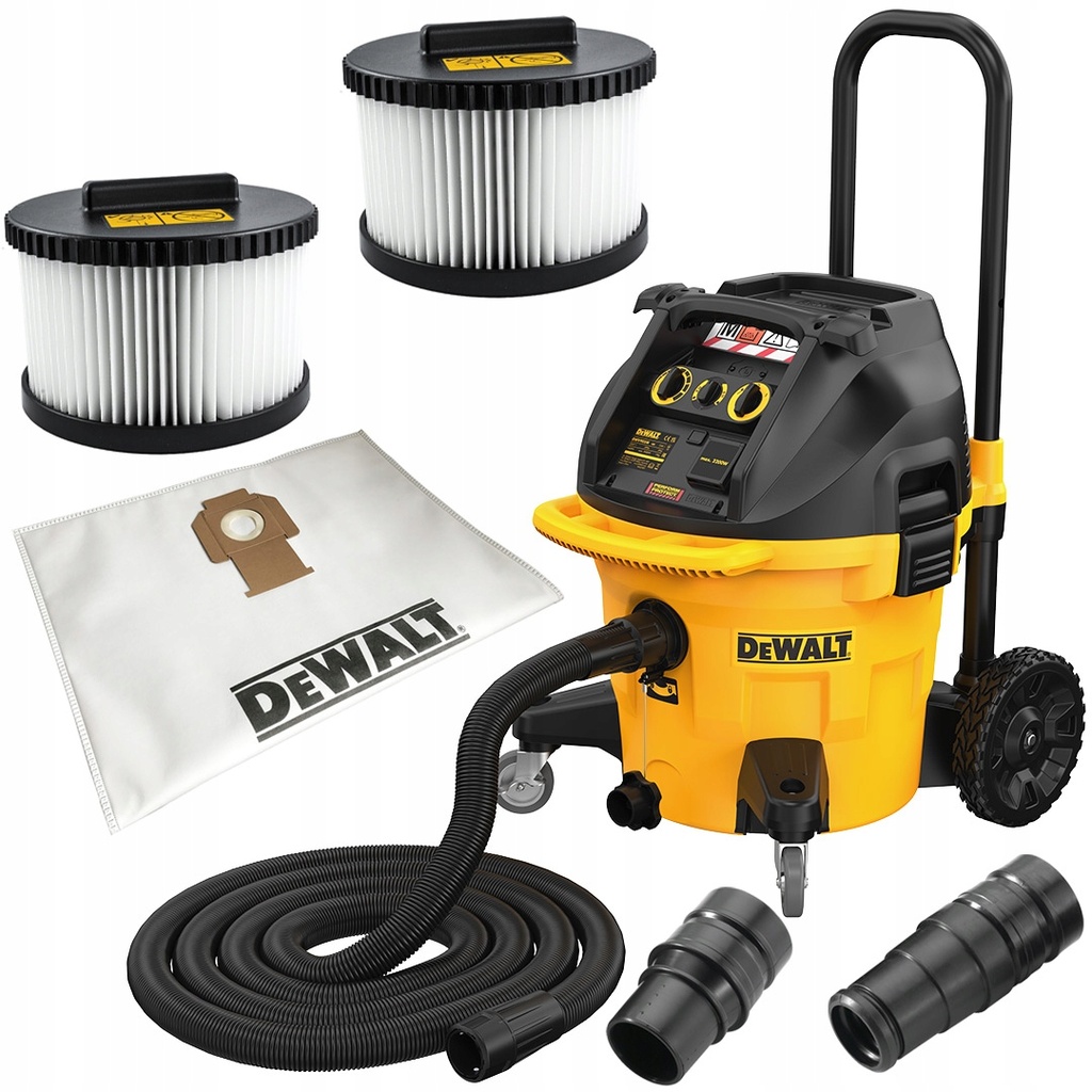 DeWalt DWV905M-QS Aspiratore Acqua e Polvere 1400W 38L Classe M
