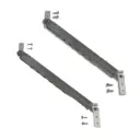 Giesse 01956000 Braccio Limitatore Laser per Finestra Sporgere Profilo Erre 40-50 Lunghezza Asta 250mm Acciaio Inox