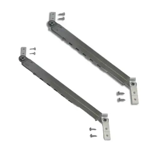 [009039] Giesse 01956000 Braccio Limitatore Laser per Finestra Sporgere Profilo Erre 40-50 Lunghezza Asta 250mm Acciaio Inox