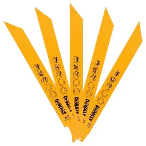 [037402] DeWalt DT2354-QZ Set 5 Lame per Sega Orizzontale Lunghezza 203mm Spess. 3