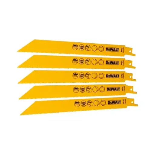 [039024] DeWalt DT2353-QZ Set 5 Lame per Sega Orizzontale bi-metal Lunchezza 203mm Spess. 3-8mm