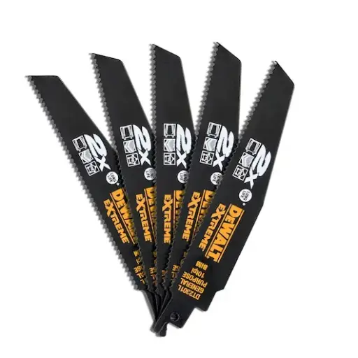 [048608] DeWalt DT2301L-QZ Set 5 Lame per Sega Orizzontale per Taglio Multimateriale 152x2,5mm