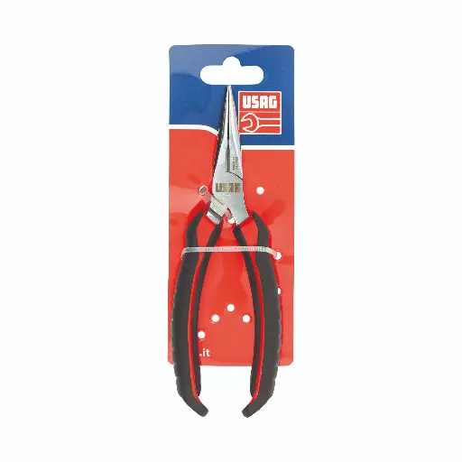 [056620] Usag U01330150D D133AX Pinza Becchi Mezzotondi Lunghissimi Diritti Lunghezza 160mm