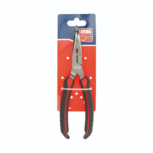 [056621] Usag U01330160D D133AXP Pinza Becchi Mezzotondi Lunghissimi Piegati a 45° Lunghezza 160mm