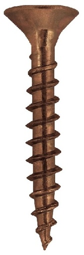 [058402] Friulsider 07101I50060F2 VBU Vite TPS Truciolare Testa Svasata Pozidrive Blister 25pz 5x60 Bronzo