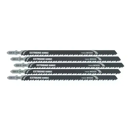 [061621] DeWalt DT2167-QZ Set 5 Lame HCS per Seghetto per Taglio Legno Laminati Compensato e Plastica 180mm