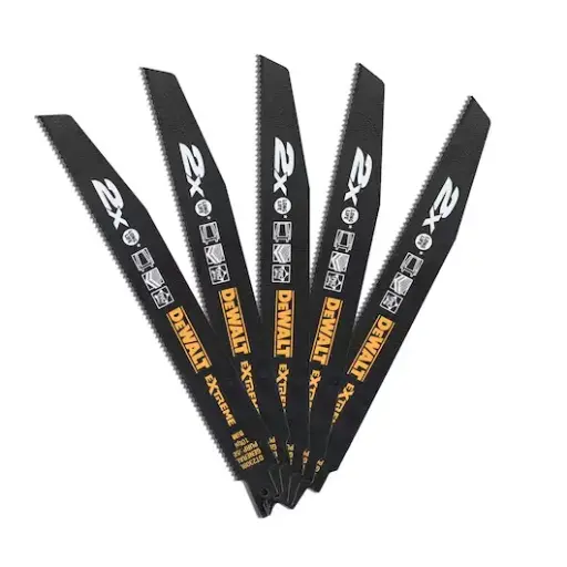 [068307] DeWalt DT2308L-QZ Set 5 Lame per Sega Orizzontale per Taglio Multimateriale 228x2,5mm