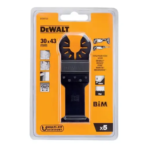 [068308] DeWalt DT20723-QZ Blister 5 Lame per Tagli ad Affondamento 31x43mm per Legno