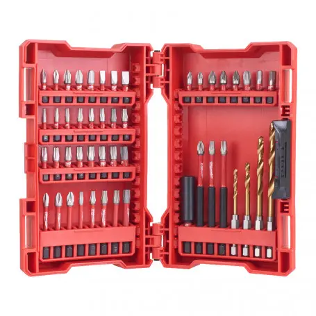 [077590] Milwaukee 4932430906 Set Shockwave Inserti BIT per Avvitatura e Punte Foratura da 48 Pezzi