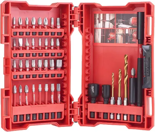 [077591] Milwaukee 4932430908 Set ShockWave BIT per Avvitatura e Punte Foratura da 40 Pezzi
