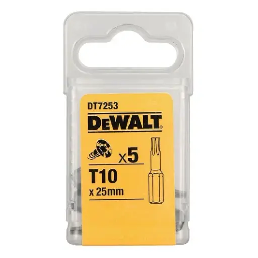 [083997] DeWalt DT7253-QZ Blister 5 Inserti Torx T10 da 25mm