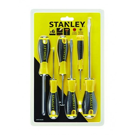 [095692] Stanley STHT0-60208 Giraviti Cacciaviti Essential Set da 6 Pezzi