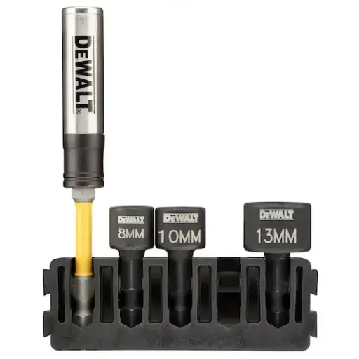 [104609] DeWalt DT70826-QZ Set 4 Porta Inserti E Bussole Esagonali