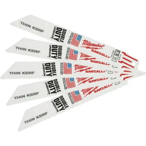 [107045] Milwaukee 48005182 Set Lame Taglio SD Thin Kerf per Demolizione Metallo 150mm 5 Pezzi