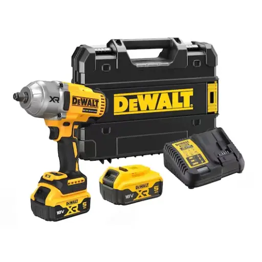 [108885] DeWalt DCF900P2T-QW Avvitatore Impulsi Alta Potenza 1/2" Hog Ring Brushless 4 Modalità con 2 Batterie 5Ah + Caricabatterie + Valigia T-Stak