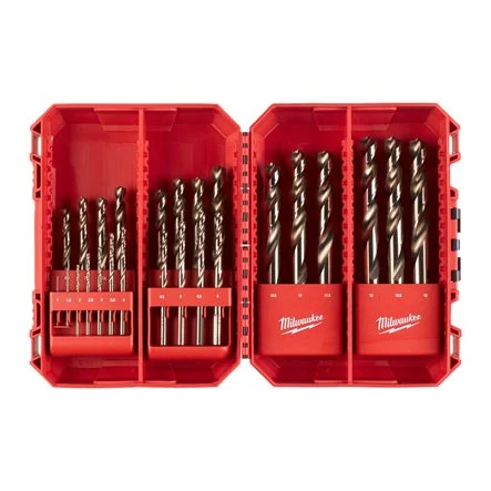 [108919] Milwaukee 4932493868 Set Punte per Metallo Forgiate in HSS-G Cobalto - DIN 338 - 25 Pezzi