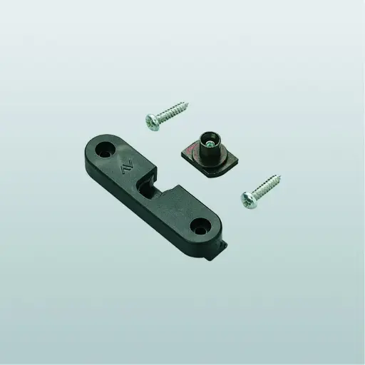 [018902] Savio 1468 Clip Ferma Anta Lunghezza 72mm Finitura Zincata Nera