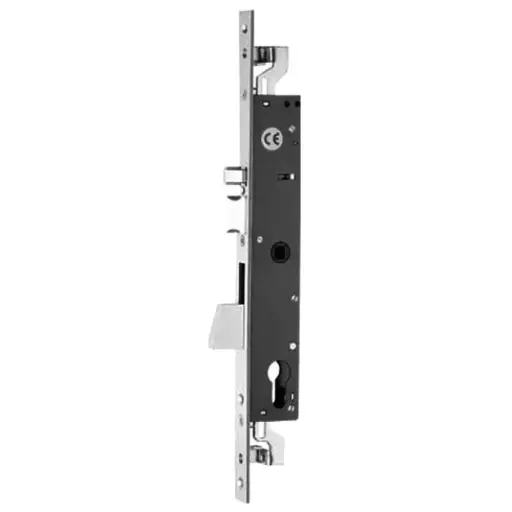 [021308] Iseo 783802352 Electa Elettroserratura Serratura Elettrica Triplice per Montante Foro Yale con Catenaccio E35mm Frontale 22mm Acciaio Inox