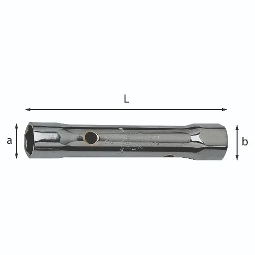 [022317] Usag U02880107 288N Chiave a Tubo Doppia Leggera N.12x13mm
