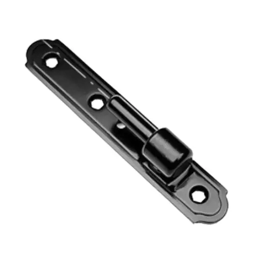 [002204] AGB H009241593 Cardine Fisso Abaco per Imposte Diametro 8,9mm Asse 16mm Piastra Larga 24mm Acciaio Finitura Black Powerage