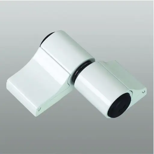 [025274] Savio 1145/60 Mechanica Cerniera Registrabile a 2 Ali interasse 60mm Portata 160-180Kg Finitura Verniciato Bianco
