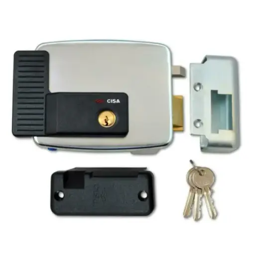 [000233] Cisa 11921804 Elettroserratura E80 Sinistra Apertura Esterna da Applicare con Cilindro 02139