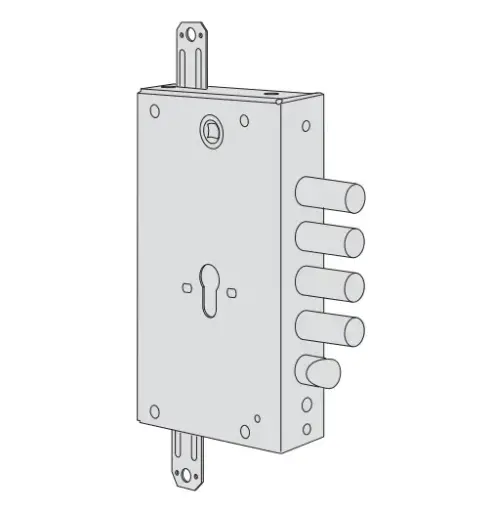 [030300] Cisa B6515480 Serratura Revolution 2 Mandate 4 Catenacci E64 per Porta Blindata