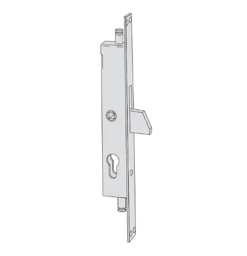 [033551] Cisa 46305250 Serratura da Infilare a Cilindro per Persiane e Inferiate E25,7 F. 25mm con quadro Maniglia Passante