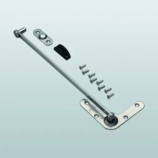 [003239] Savio 1309 Fermo Braccio Fermafinestra Finitura Inox 430