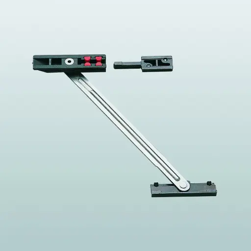 [003242] Savio 1343.3 Piovra Braccio Limitatore Apertura ad Effetto Smorzante Abbinabile a Profilo R40/50TT Finitura Inox 304