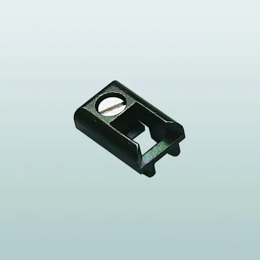 [003256] Savio 1404 Ferrogliera per Cremonese Profilo CU Dimensioni 30x19,5x8,8mm Finitura Zincata Nera