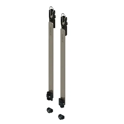 [035506] Giesse 02042000K Braccio Limitatore Rallenty per Anta e Vasistas Profilo Erre 40 Lunghezza Asta 250mm Acciaio Inox