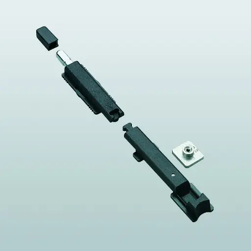[003285] Savio 1541 Paletto a Spinta Chiudo Corsa 20mm per Profilo R40 Finitura Nero