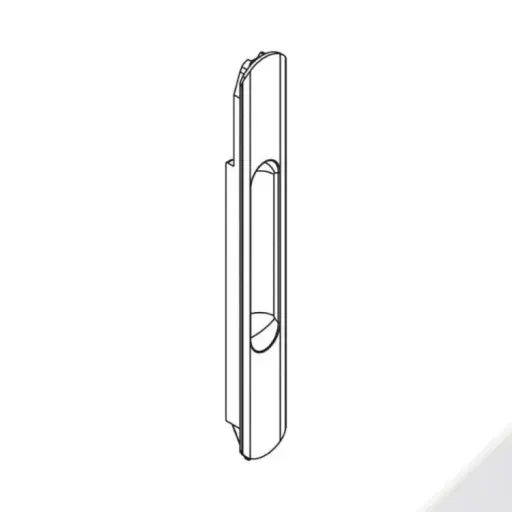 [035700] Giesse 06011410 Maniglia incasso Brio per Finestra Scorrevole Dimensione Foro 185x19,5mm Alluminio Finitura Bianco