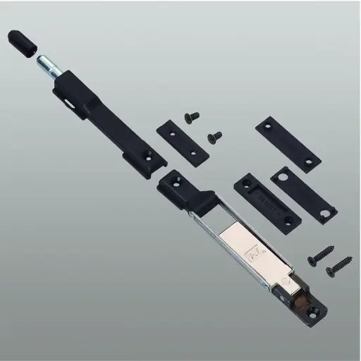 [003297] Savio 1550 Paletto a Leva Reverto per Profilo CU-R40 Larghezza 17,7mm Finitura Nero