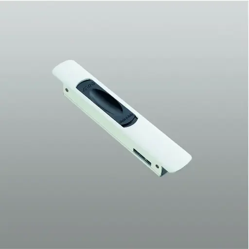 [035961] Savio 2060.1 Latodue Chiusura laterale Arrotondata per Scorrevole Frontale 25x153mm Finitura Nero Anodizzato