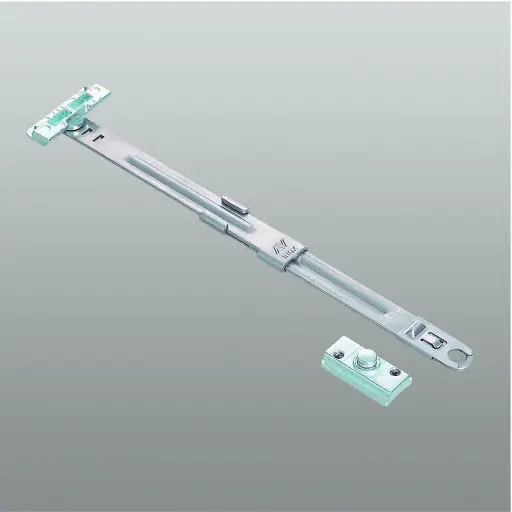 [035968] Savio 1341.2 Piovratre Braccio Arresto Sganciabile per Profilo R40/50TT Portata 70Kg Finitura Inox 304