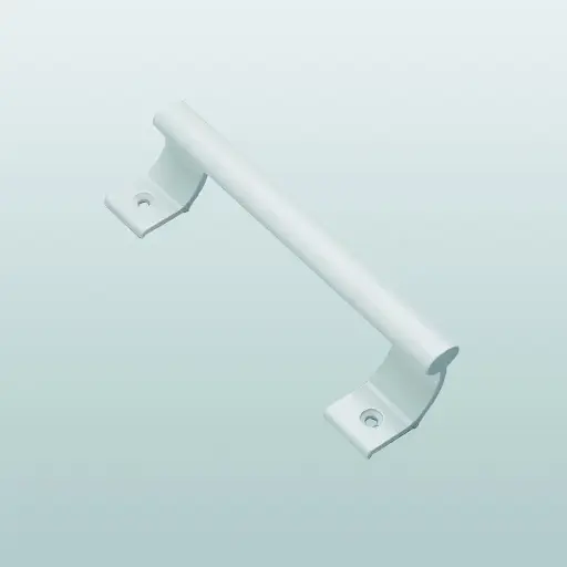 [003337] Savio 2080 Maniglia Traino Modulo Finitura Verniciato Bianco