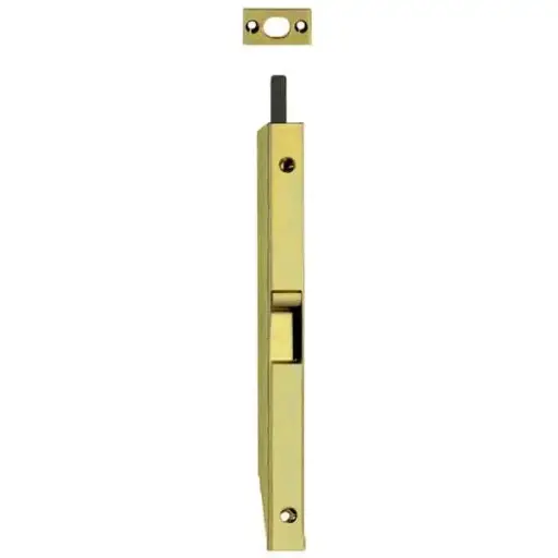 [036753] AGB D003002003 Catenaccio Pulsante Frontale 13mm Lunghezza 200mm Colore Ottonato Verniciato
