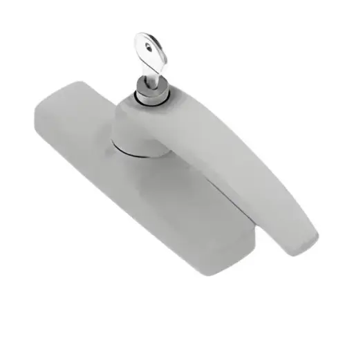 [003394] Savio 873.780 Cremonese Manon per Ribalta con Cilindro Dimensioni 34x129mm Finitura Verniciato Bianco