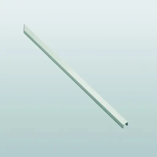 [003465] Savio F6.R Profilo Copri Cavo per Comando a Distanza Newton Finitura Verniciato Bianco