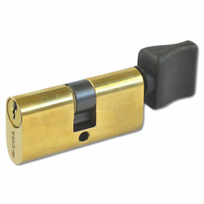[000020] Cisa 08230020 Cilindro Ovale 28/28 Ottone con Pomolo