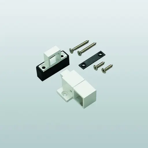 [039142] Savio 1360.5 Cricchetto Universale Luccio per Vasistas Adatto a Legno e PVC Finitura Verniciato Bianco
