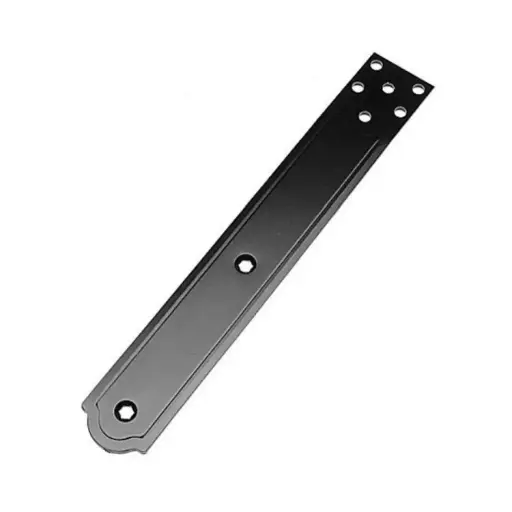 [040220] AGB H009200293 Bandella Orizzontale Abaco per Imposte Dimensione 245x35x3mm Acciaio Finitura Black Powerage