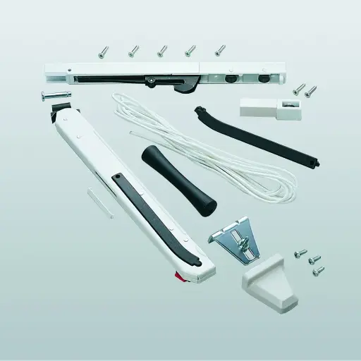 [041470] Savio F7 Newton Comando a Distanza Registrabile per Vasistas Abbinabile a Profilo con Spessore Fino a 70mm Finitura Verniciato Nero Intenso