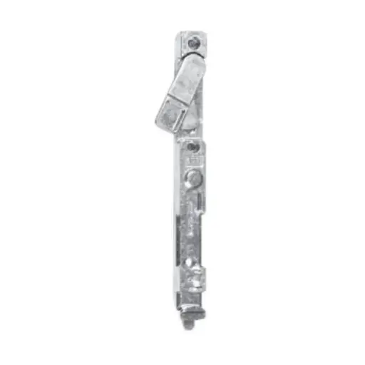 [042590] AGB A400362501 Catenaccio Inferiore per Serramenti in Pvc o Alluminio Dimensione 183mm Canalino 16-12mm Uscita Puntale 11mm Acciaio Finitura Silver