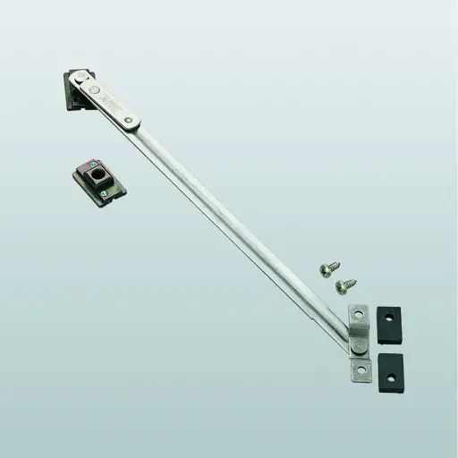 [044243] Savio 1342.3 Braccio Arresto Sganciabile Piovra Finitura Inox 304