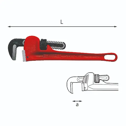 [004238] Usag U03020005 302N Giratubi Modello Americano Capacità Tubo 2" Apertura 60mm Lunghezza 350mm