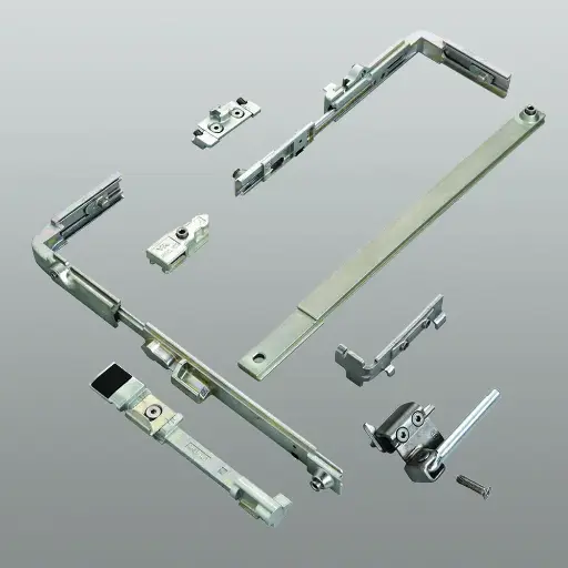 [048811] Savio 3200.2R Gruppo Base con Fulcro Orizzontale per Ribalta Profilo CU Destra Finitura Bianca