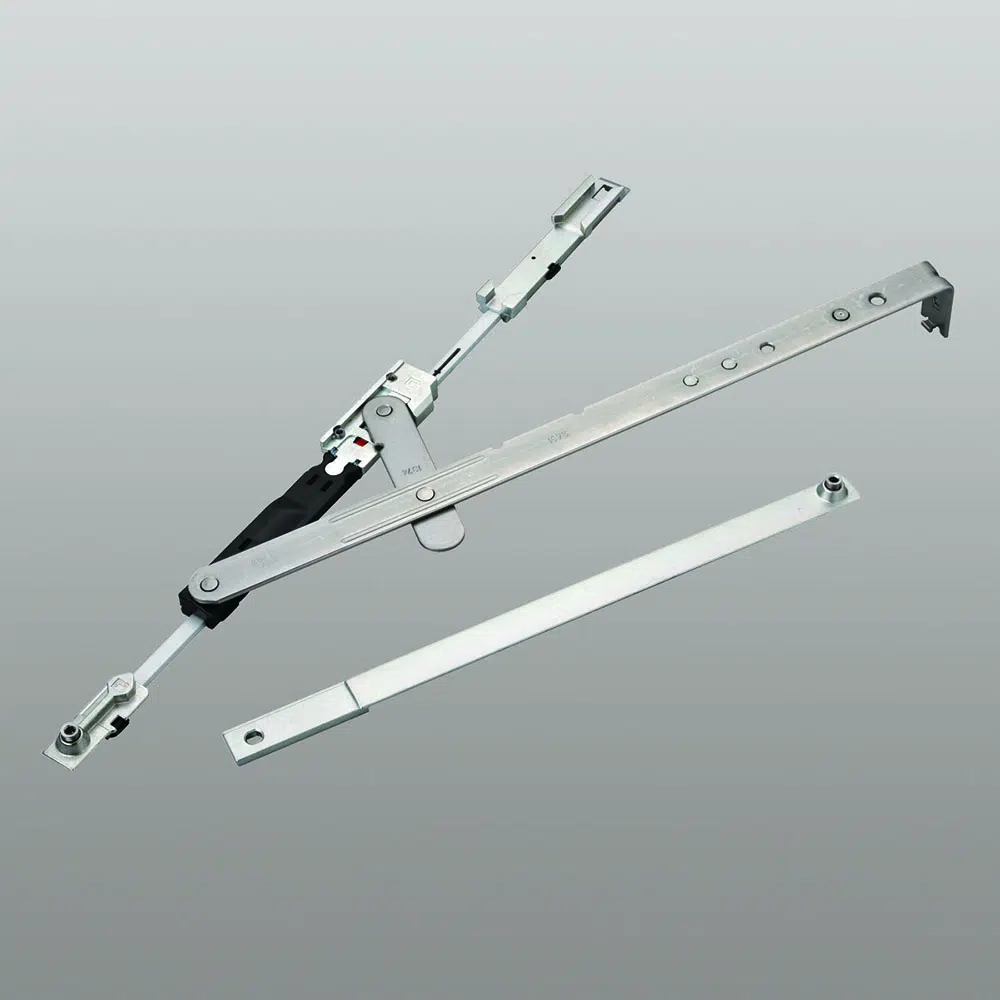 [048819] Savio 3200.752L Braccio Lungo Sinistro Ribanta 5 per Ribalta LBB 795-1700mm Finitura Zincata Bianca